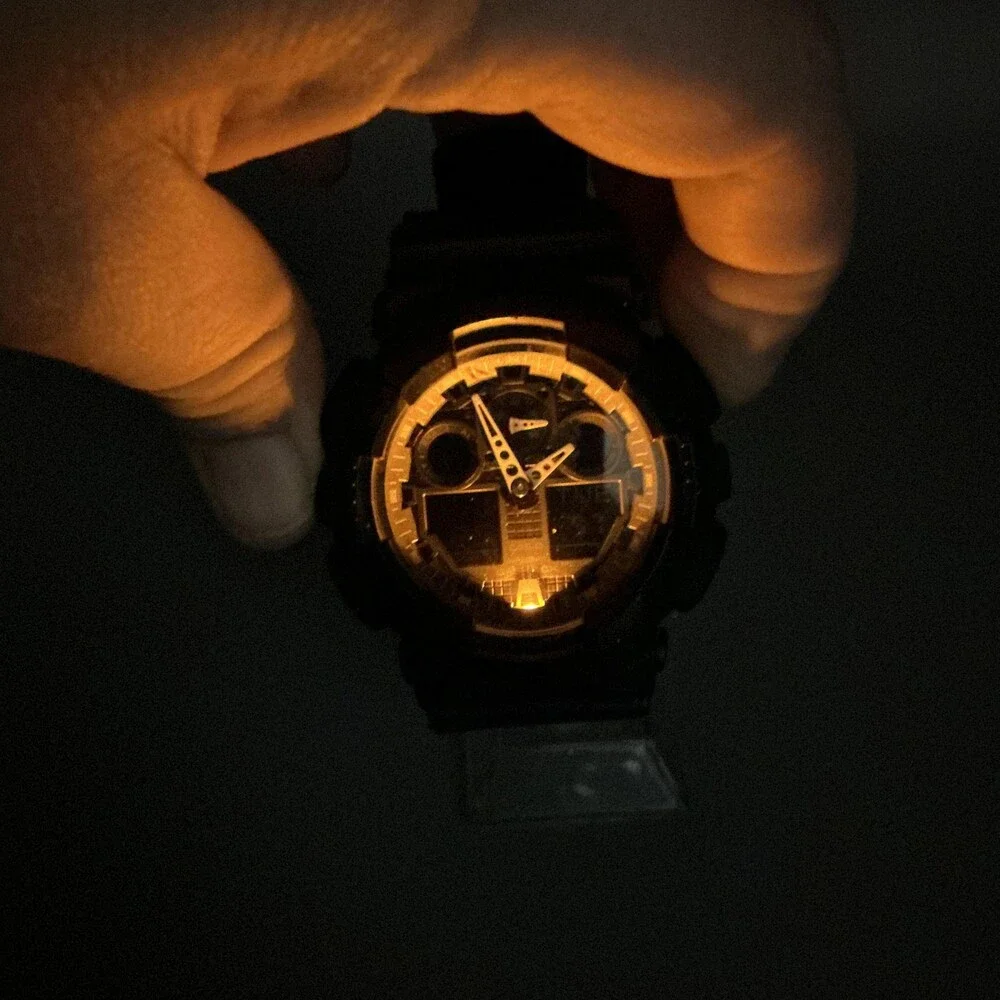 Casio G-Shock 5081 GA-100 Mens Watch 45mm Black Analog Digital Alarm New Battery